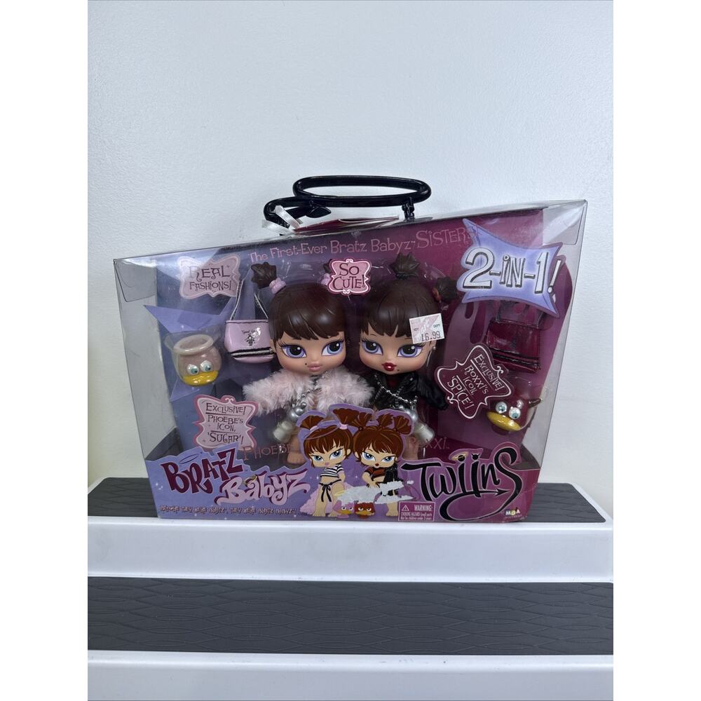 RARE Bratz Babyz Twiins Twins Roxxi and Phoebe Dolls NEW HTF